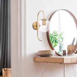 Opviq Jewel - 10560 Lámpara de Pared Dorado Brillante